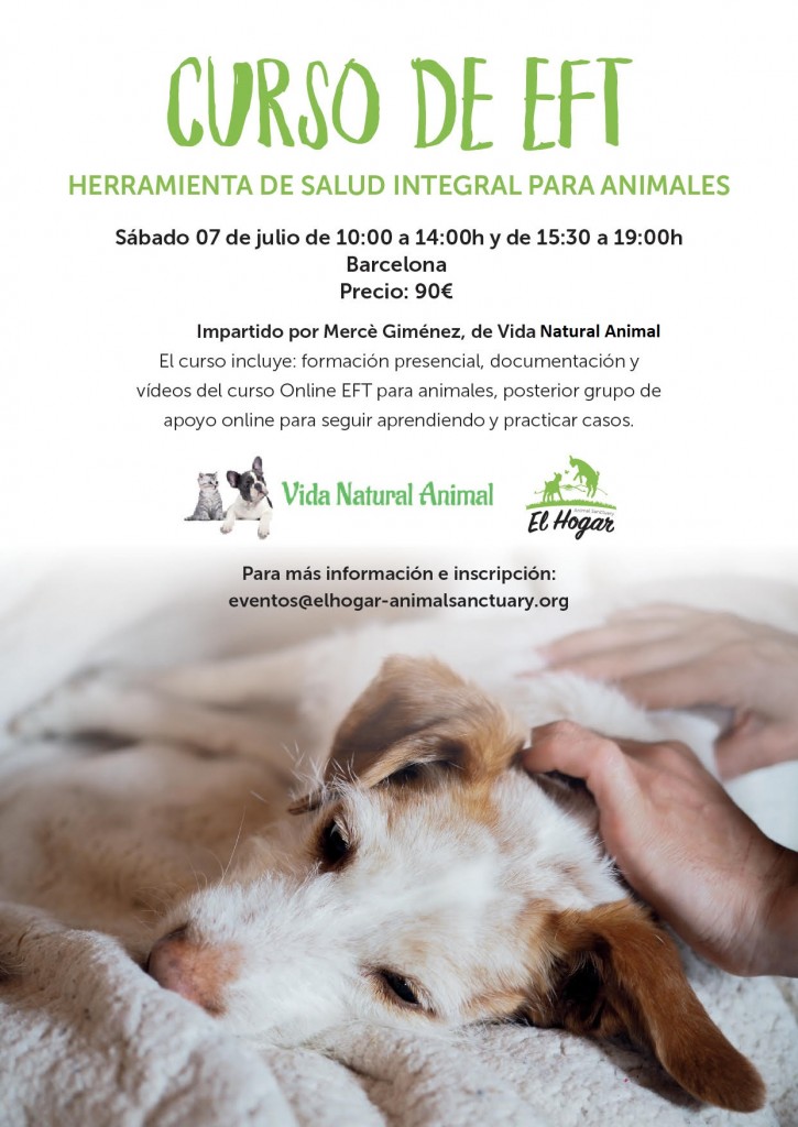 cartel EFT tapping para perros y gatos mercè giménez
